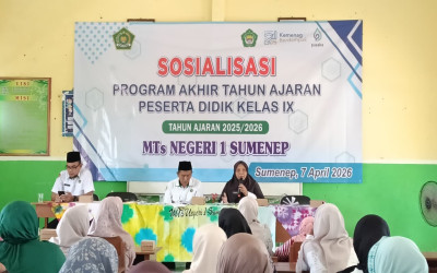 MTsN 1 Sumenep Gelar Sosialisasi Program Akhir Tahun Ajaran 2025/2026 untuk Wali Murid Kelas IX