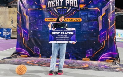 Tyas Take the Crown! Kapten BASTERS MTsN 1 Sumenep Raih Best Player Putri Next Pro Basketball 2026