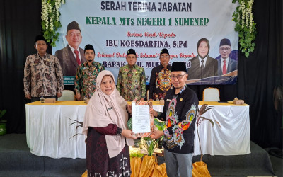 Pucuk Pimpinan MTsN 1 Sumenep Berganti, Akh. Mufris Resmi Nahkodai Madrasah